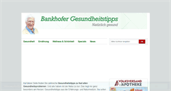 Desktop Screenshot of bankhofer-gesundheitstipps.de