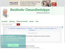 Tablet Screenshot of bankhofer-gesundheitstipps.de